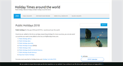 Desktop Screenshot of holiday-times.com