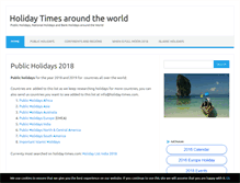 Tablet Screenshot of holiday-times.com